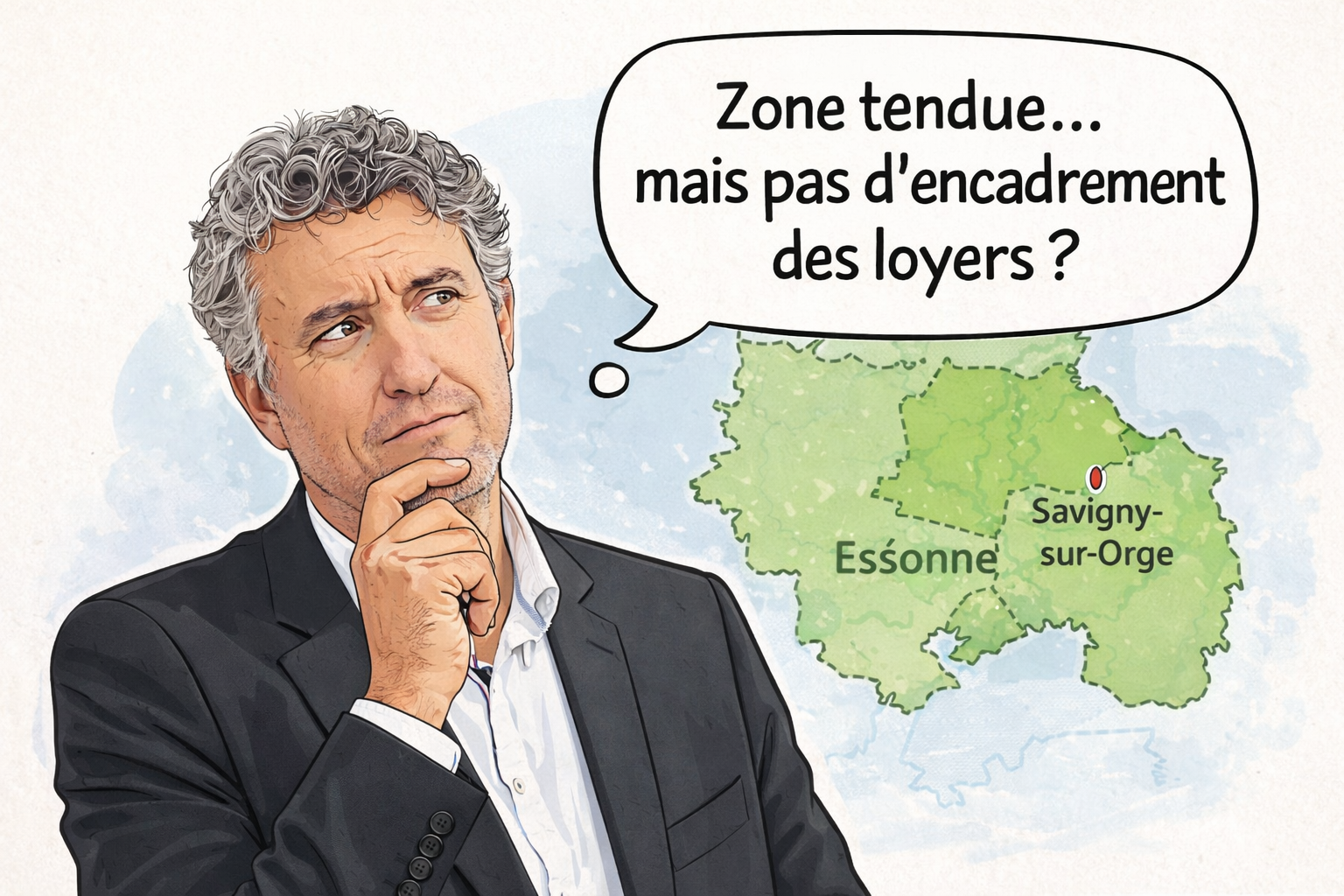 Zone tendue à Savigny-sur-Orge : encadrement des loyers ou non ? Illustration pédagogique