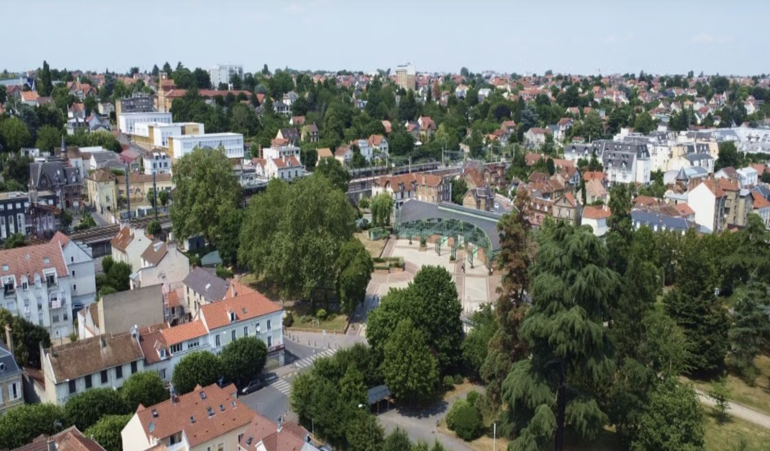 Vue de Savigny-sur-Orge, une ville verte et résidentielle de l’Essonne